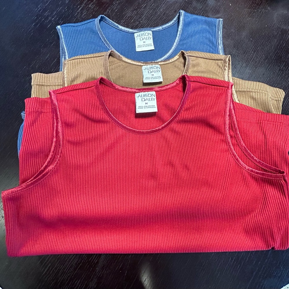 Set of three Allison Daley tank tops